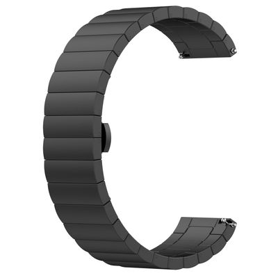 BabyValley Watch Bands Compatible for FITVII Slim Fitness Tracker, Stainless Steel Strap Replacement Wristband Adjustable Accessory Bands Strap for FITVII Slim Fitness Tracker Women Kids (Black)