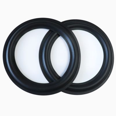 SPATHIPHYLLUM 2pcs Black Color 10 Rubber Speaker Edge Surround Rings Replacement Parts for Speaker Repair or DIY (10")