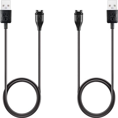 NineHorse Charging Cable Compatible with Garmin Forerunner 955 Charger Cord USB Cable Replacement Charger for Forerunner 955 Solar Charger Cable (Black&Black)