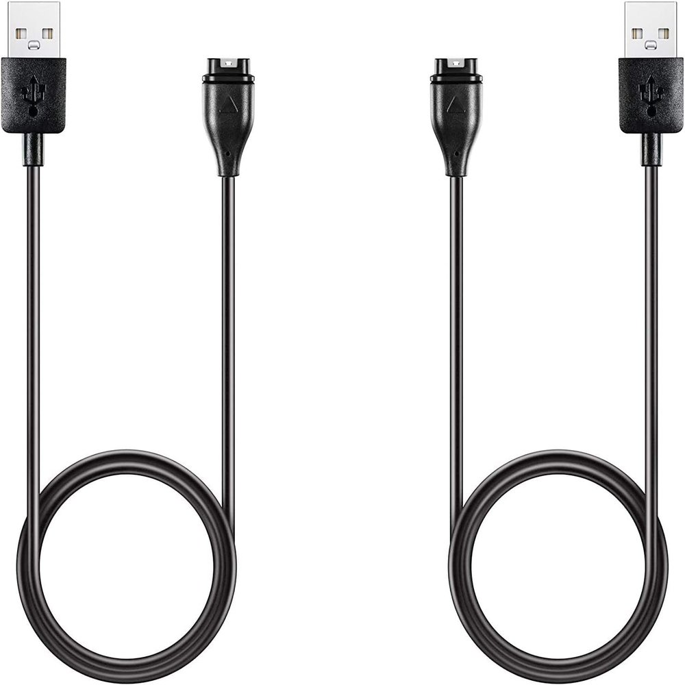 NineHorse Charging Cable Compatible with Garmin Forerunner 955 Charger Cord USB Cable Replacement Charger for Forerunner 955 Solar Charger Cable (Black&Black)