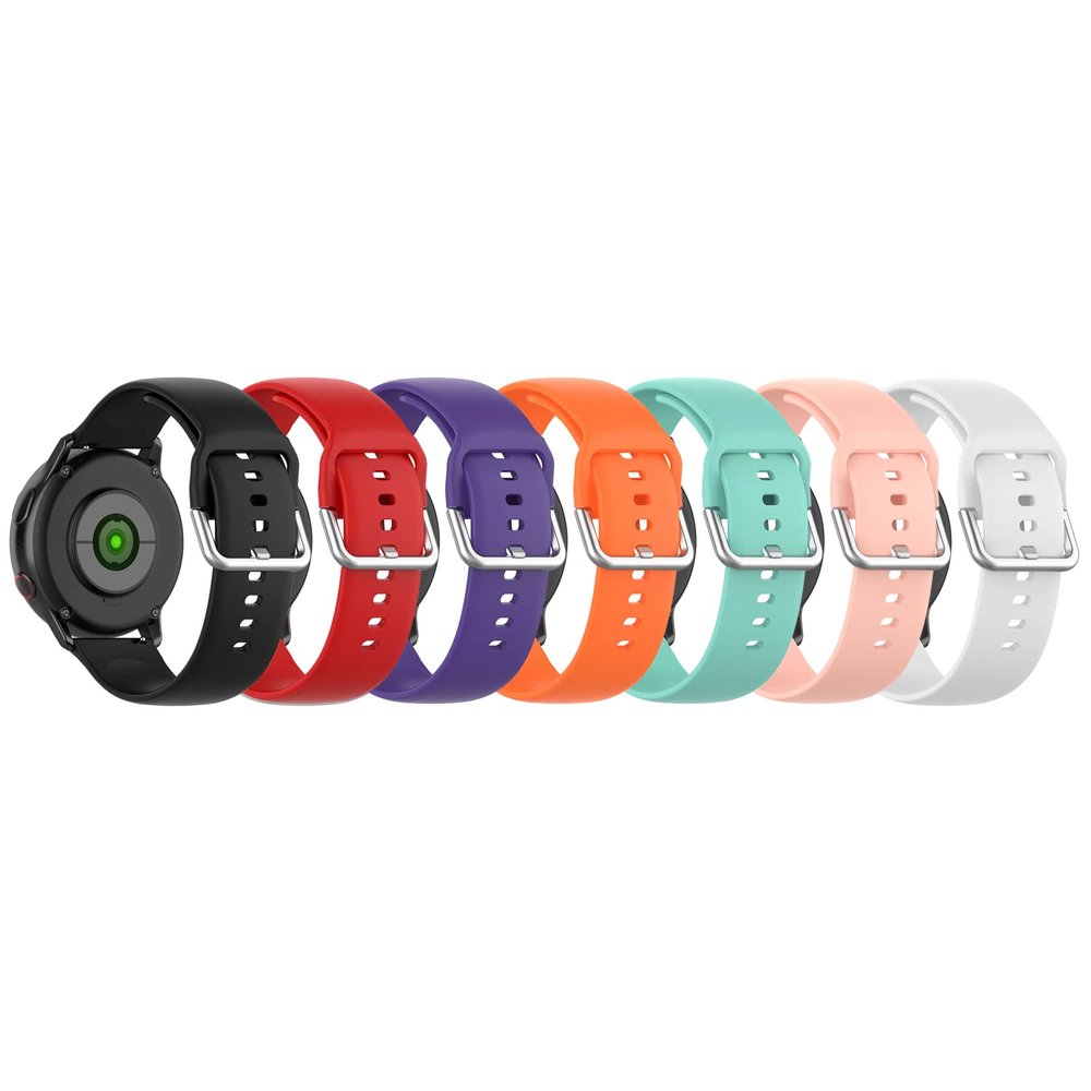 Band Compatible for FITVII 1.7" Fitness Tracker, Adjustable Replacement Straps Soft Silicone Wristband for FITVII 1.7'' Touch Screen Smartwatch Bands (Large Size, 7 Pack B)