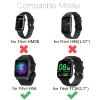Band Compatible for FITVII 1.7" Fitness Tracker, Adjustable Replacement Straps Soft Silicone Wristband for FITVII 1.7'' Touch Screen Smartwatch Bands (Large Size, 7 Pack B) view 2