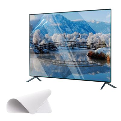 Frosted Anti Glare TV Screen Protector - 75/77/82/85 inch PET Film Blue Light Filter Screen Protector Anti Fingerprint for Desktop or Curved Monitor - Reduce Eyes Strain/A / 85inch 1902x1089mm
