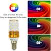 E14 LED Bulbs 8W 40LED Beads 600LM 2835SMD Led Corn Light Bulb AC 110V 360 Beam Angle, no Flickering for LED Chandelier Bulb Home Lighting, 7-Pack,Warm white view 2