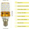 E14 LED Bulbs 8W 40LED Beads 600LM 2835SMD Led Corn Light Bulb AC 110V 360 Beam Angle, no Flickering for LED Chandelier Bulb Home Lighting, 7-Pack,Warm white view 4