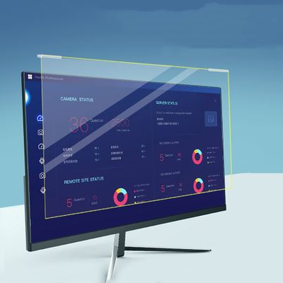 WLWLEO 27 inch Computer Monitor Anti Blue Light Screen Protector Universal Removable Hanging Blue Light Screen Protector Panel Relieve Eye Fatigue