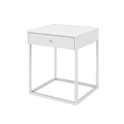 UNNS Bedside Cabinets Home Bedside Table Narrow Side Cabinet Living Room Bedroom Bedside Table Modern Minimalist Bedside Rack with Drawer Rack Nightstand (Color : White)