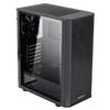 ARESGAME at-M1 Mid-Tower PC Case, Transparent Side Panel and ATX/M-ATX Support, Liquid Cooling Support up to 240mm Radiator, Black view 1