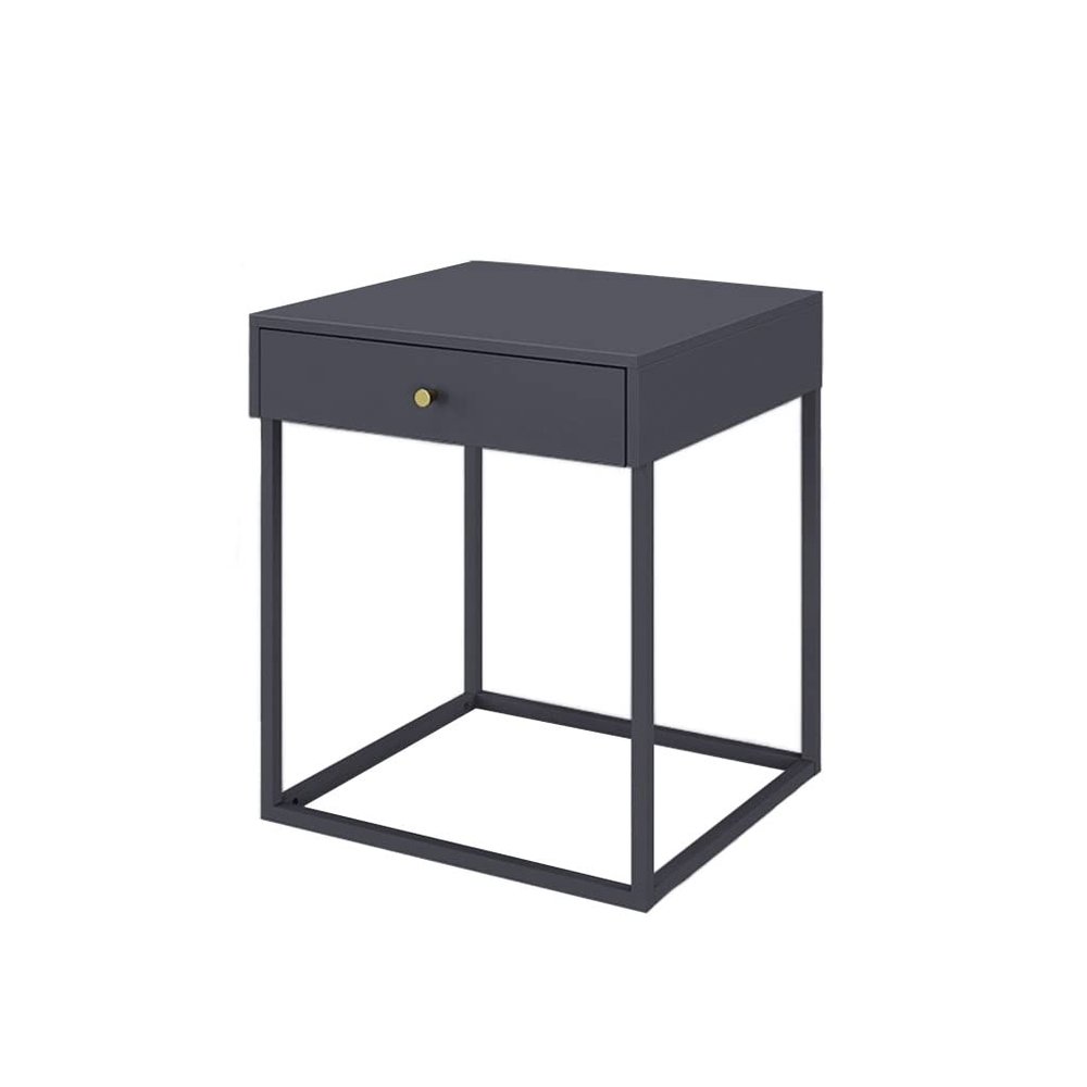 UNNS Bedside Cabinets Home Bedside Table Narrow Side Cabinet Living Room Bedroom Bedside Table Modern Minimalist Bedside Rack with Drawer Rack Nightstand (Color : Blue)