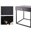 UNNS Bedside Cabinets Home Bedside Table Narrow Side Cabinet Living Room Bedroom Bedside Table Modern Minimalist Bedside Rack with Drawer Rack Nightstand (Color : Blue) view 3