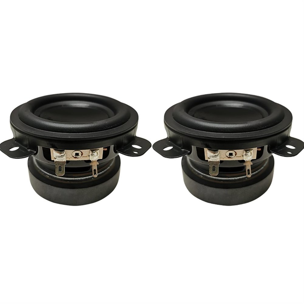 2PCS 3.5 Inch Full Range Woofers Speaker 4Ohm 20W Treble Mid Subwoofer Speaker Woofer Calm Loudspeaker Home Theater Car Audio (Size : 3.5 Inch)