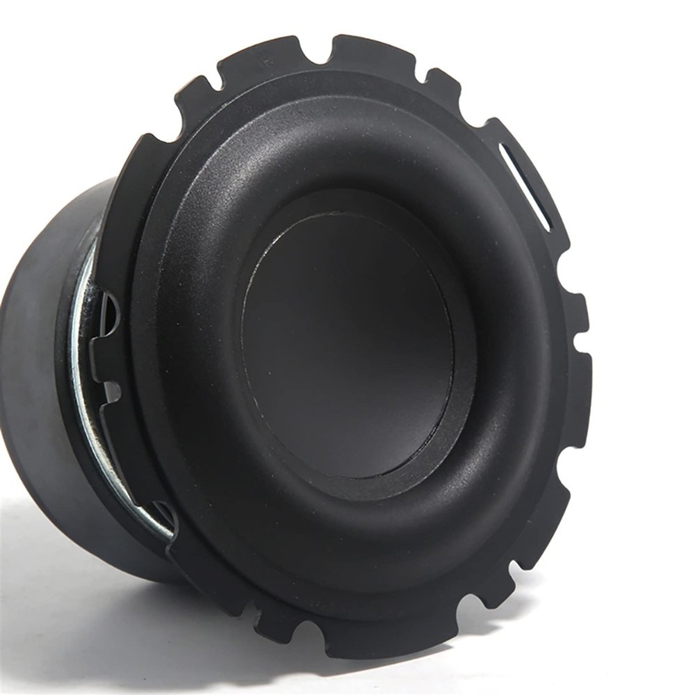 1PC 4.5 Inch Mid Woofer Speaker Unit 4Ohm 50W Deep Bass Subwoofer Large Rubber Loudspeaker Subwoofer Car Audio Home Theater DIY (Size : 4.5 Inch)