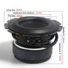 1PC 4.5 Inch Mid Woofer Speaker Unit 4Ohm 50W Deep Bass Subwoofer Large Rubber Loudspeaker Subwoofer Car Audio Home Theater DIY (Size : 4.5 Inch) view 2