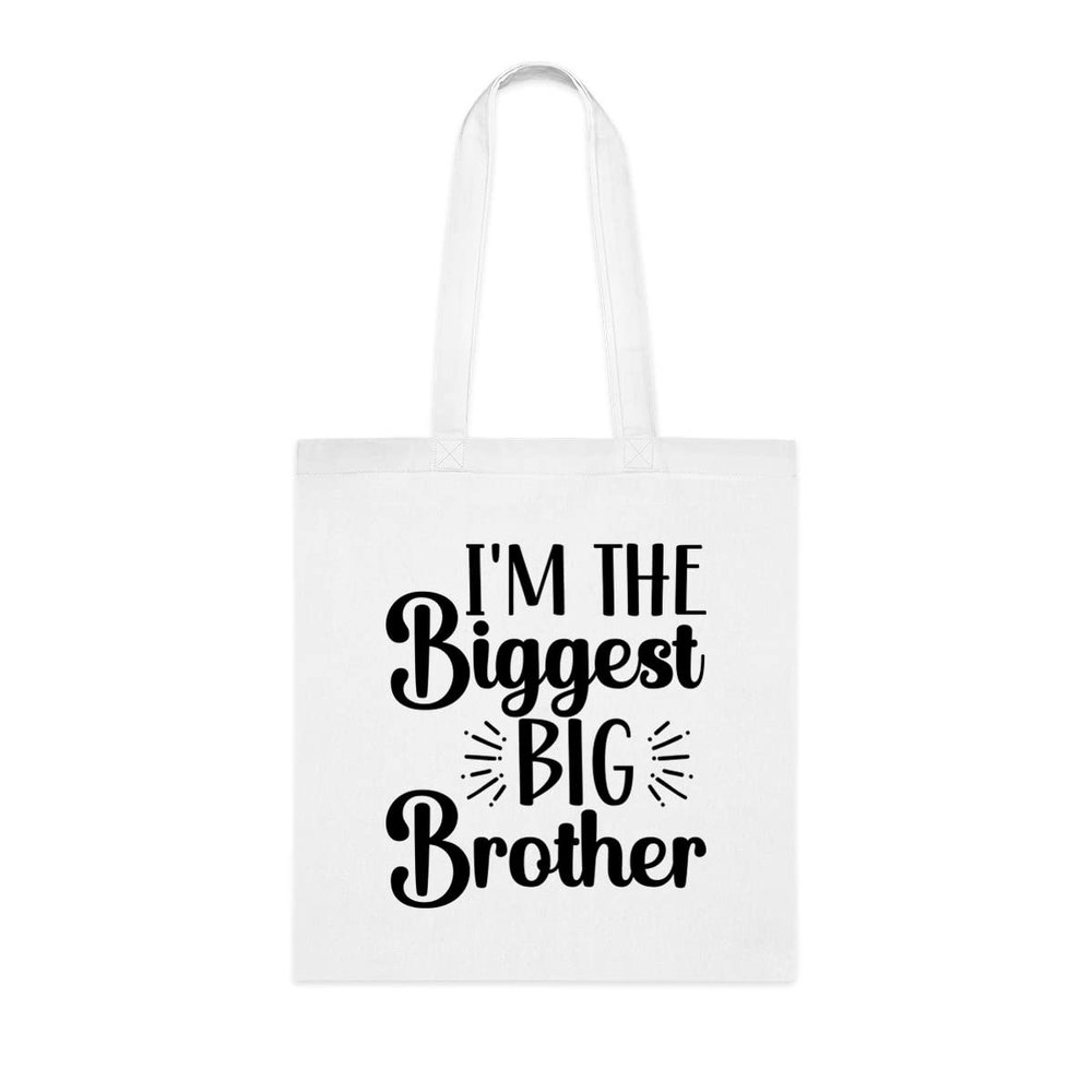 I'M The Biggest Big Brother Tote Bag, Big Brother Christmas Gift Idea, Gift For Big Brother, Big Brother Shoulder Bag, Big Brother reusable Bags, Gift for Big Brother from Favorite Brother And Sister