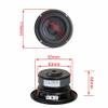 1Pc Speaker 4 Inch Subwoofer Deep Bass HiFi 40W 4/8Ohm Woofer Subwoofer Glass Fiber Woven Basin Loudspeaker Subwoofer Car Audio (Size : 4Ohm Circular) view 4