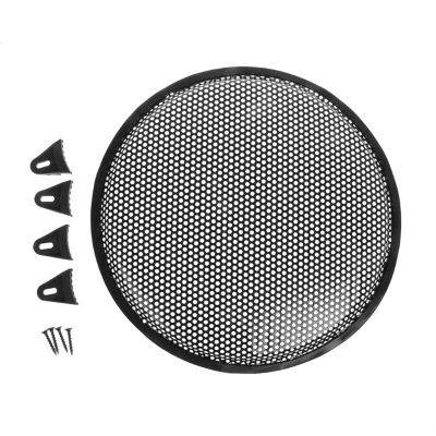 1pc 12" Metal Cover Clamps Screws Speaker Grill Cover Guard Protector Grille Subwoofer for Car Audio Subs Woofer (Color : Silver, Size : Bundle 1)