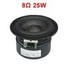 1pc 3 Inch Subwoofer Speaker 4Ohm 8Ohm Super Bass Speaker 25W Woofer Low Frequency Glass Fiber Woven Basin Loudspeaker Car Subwoofer (Size : 8Ohm-Circular) view 2