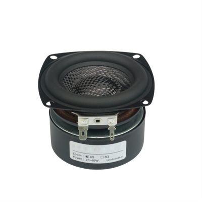 1pc 3 Inch Subwoofer Speaker 4Ohm 8Ohm Super Bass Speaker 25W Woofer Low Frequency Glass Fiber Woven Basin Loudspeaker Car Subwoofer (Size : 8Ohm-Square)