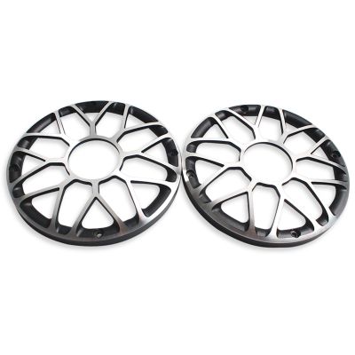 2Pcs 6 INCH 6.5 INCH SubWoofer Car Speaker Grill Mesh Enclosure Speakers Car Woofer Protection Cover Aluminum Decorative Ring (Color : 1set)