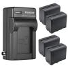 Kastar 4-Pack NP-F960 / NP-F970 Battery and AC Wall Charger Replacement for Feelworld A737 Aluminum 7 Inch On-Camera Monitor, FW278S 7" 1200 cd/m 3G-SDI On-Camera Monitor view 1