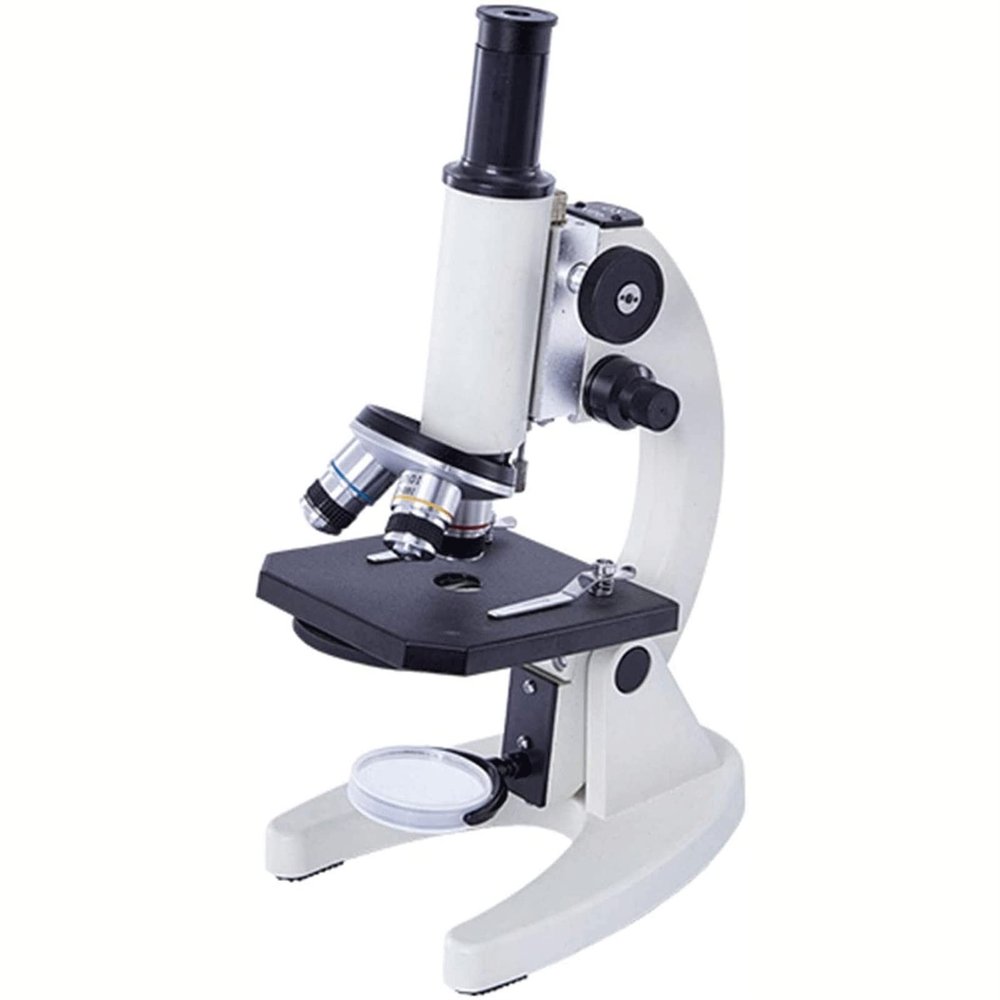 Feilx Monocular Microscope, monocular Straight Tube with 45 Tilt with Handpiece Clip,Powerful Biological Microscopes