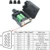 SHANFEILU DB9 Breakout Connector to Wiring Solderless Terminal RS232 D-SUB Female Serial Adapter 9pin Port Breakout Board Black Rubber Core with Case,Screwdriver,Nuts view 4