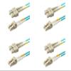 SpeedyFiberTX - 4-Pack 6 Meter Multimode OM3 Duplex SC to LC Fiber Patch Cable, Corning OM3 ClearCurve 50/125 Optical Fiber, LSZH Cable Jacket view 1