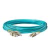 SpeedyFiberTX - 6-Pack 9 Meter Multimode OM3 Duplex SC to LC Fiber Patch Cable, Corning OM3 ClearCurve 50/125 Optical Fiber, LSZH Cable Jacket view 3