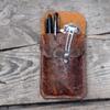 JJNUSA Leather EDC Pocket Slip, Army Knife Sleeve & Pen Holder for Everyday Carry, Camping Accessories view 3