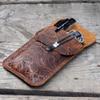 JJNUSA Leather EDC Pocket Slip, Army Knife Sleeve & Pen Holder for Everyday Carry, Camping Accessories view 4