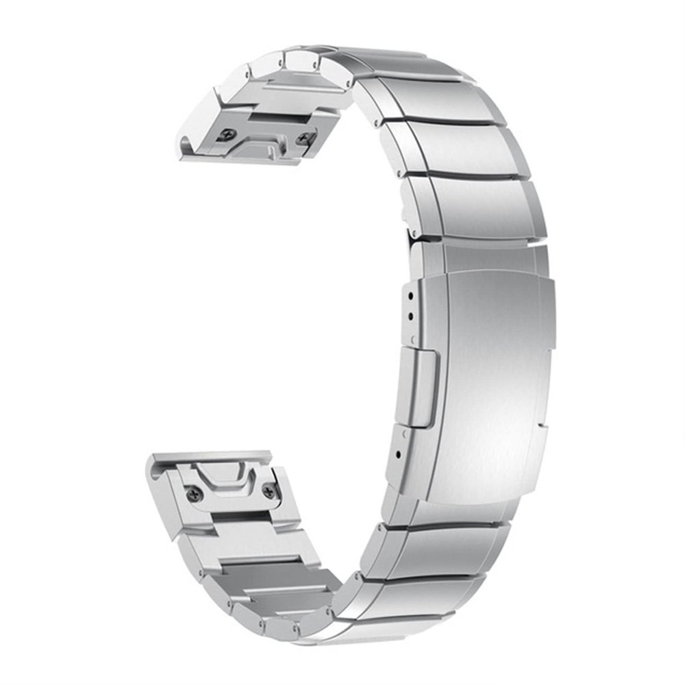 SKM Smart Watch Band Straps for Garmin Fenix 6 6S 6X Pro 5X 5 5S Plus 3 HR 935 945 Mk1 D2 S60 Quick Release Strap Steelbelt Bracelet (Color : Silver, Size : 26mm Fenix 6X 6XPro)