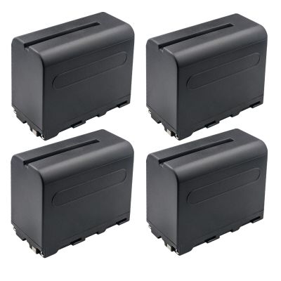 Kastar NP-F960 / NP-F970 Battery 4-Pack Replacement for Genaray LED-7100T 312 LED Light, Ultra-Thin Bicolor 288 SMD LED On-Camera Light, Savage Luminous Pro Video Light, Amaran P60c RGBWW LED Panel