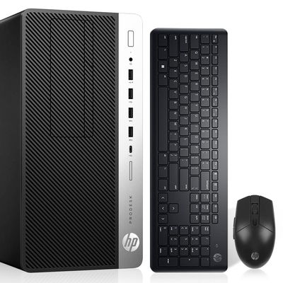 HP ProDesk 600 G3 Mini Tower Desk top PC i5-7500 Up to 3.80GHz 32GB RAM 512GB SSD + 1TB HDD HDMI Built in Wi-Fi & BT DVD-RW Dual Monitor Support Wireless Keyboard & Mouse Windows 11 (Renewed)