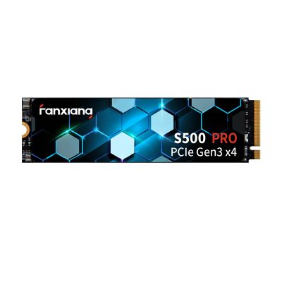 fanxiang S500 Pro 512GB NVMe SSD M.2 PCIe Gen3x4 2280 Internal Solid State Drive, SLC Cache 3D NAND TLC, Up to 3200MB/s, Compatible with Laptop and PC Desktops(Black)