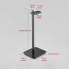 TOMYEUS Headphone Stand Headset Stand Desktop Vertical Headphone Rack Game Table Accessories Universal Headphone Holder Aluminum Alloy Headphone Hanger Headset Holder (Color : Silver) view 2