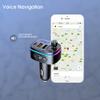Bluetooth FM Transmitter for Car, Car Radio Bluetooth Adapter with QC3.0 & PD 18W Type C USB Charger Noise Cancellation Supports Siri Google Assistant view 4