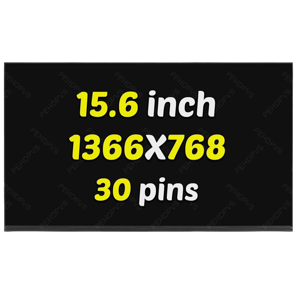 PEHDPVS 15.6" Screen Replacement NT156WHM-N46 for NT156WHM N46 LCD LED Screen EDP 30PIN HD 1366X768 Laptop Replacement Matte Display Slim Panel