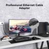RJ45 Coupler, 10 Pack Ethernet Adapters Female to Female, Patch Cable Extender Adapter, 8-Pin Modular Straight Through, Network Connectors for Cat8/Cat7/Cat6/Cat6a/Cat5e/Cat5 Cable(Black) view 4