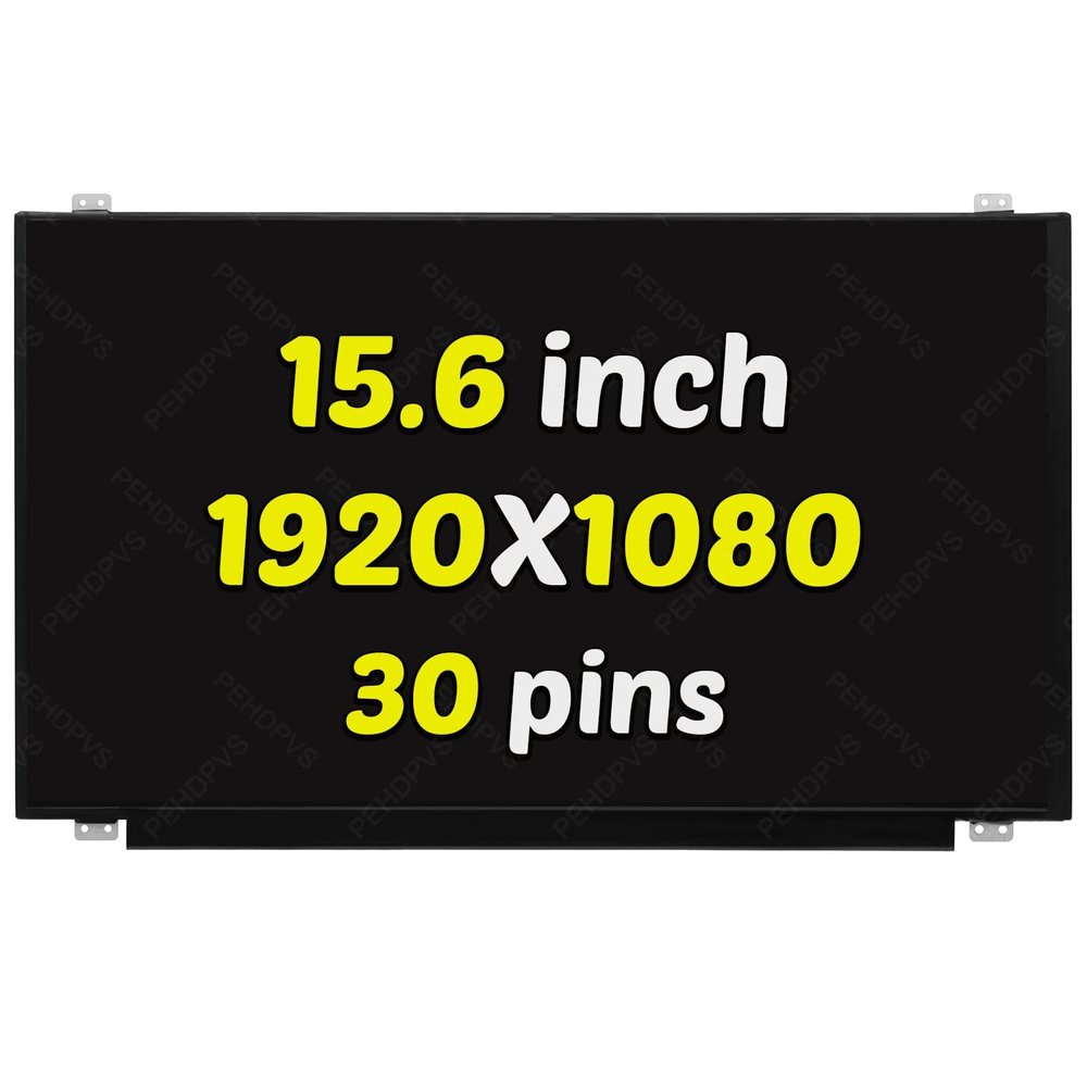 PEHDPVS 15.6" Screen Replacement for B156HTN03.8 LCD Screen FHD 1920x1080 30Pin IPS Laptop Display Panel