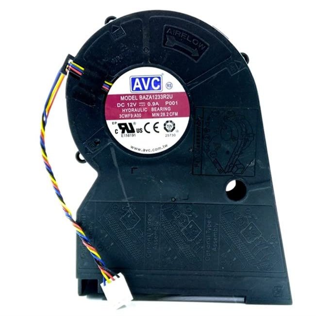 for BAZA1233R2U 12V 0.9A 4-pin All-in-one Cooling Fan