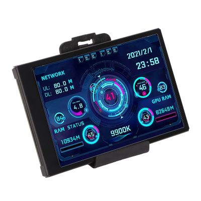 3.5 inch USB Mini Screen PC CPU Data Monitor, Computer Temperature Display, PC Sensor Panel Display, Type C Sub Screen for System