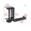 TOMYEUS Headphone Stand Headphone Holder Desktop Lock Clip-on Headphone Holder Universal Headphone Holder Metal Hanger Headphone Holder (Silver/Black) Headset Holder (Color : Black) view 2