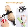WSZJINB 32Ft x 1In Adjustable Cable Straps with Buckles, Free Cut Length, Black Reusable Fastening Cable Ties, Hook and Loop Securing Strap for Cable Tidy, Wire Management, Cord Organiser view 2