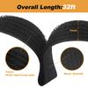 WSZJINB 32Ft x 1In Adjustable Cable Straps with Buckles, Free Cut Length, Black Reusable Fastening Cable Ties, Hook and Loop Securing Strap for Cable Tidy, Wire Management, Cord Organiser view 3