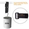 WSZJINB 32Ft x 1In Adjustable Cable Straps with Buckles, Free Cut Length, Black Reusable Fastening Cable Ties, Hook and Loop Securing Strap for Cable Tidy, Wire Management, Cord Organiser view 4