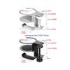 TOMYEUS Headphone Stand Headset Stand Desktop Lock Hook Headphone Holder Multifunctional Headphone Rack Cup Holder Rotatable Headphone Hanger Headset Holder (Color : Black) view 2