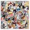100Pcs Orchestral Stickers Pack,Vinyl Instruments Stickers for Teens,Classical Music Aesthetic Sticker Waterproof for Water Bottles,Laptop,Hydroflask,Guitar,Violin view 1
