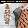 FOCEAN Boat Flooring EVA Foam Boat Decking Marine Mat Non-Slip Self-Adhesive Flooring Sheet for Motorboat Kayak Surfboard Garden Swimming Pools, 75''x 28'', Brown with Black Lines view 3