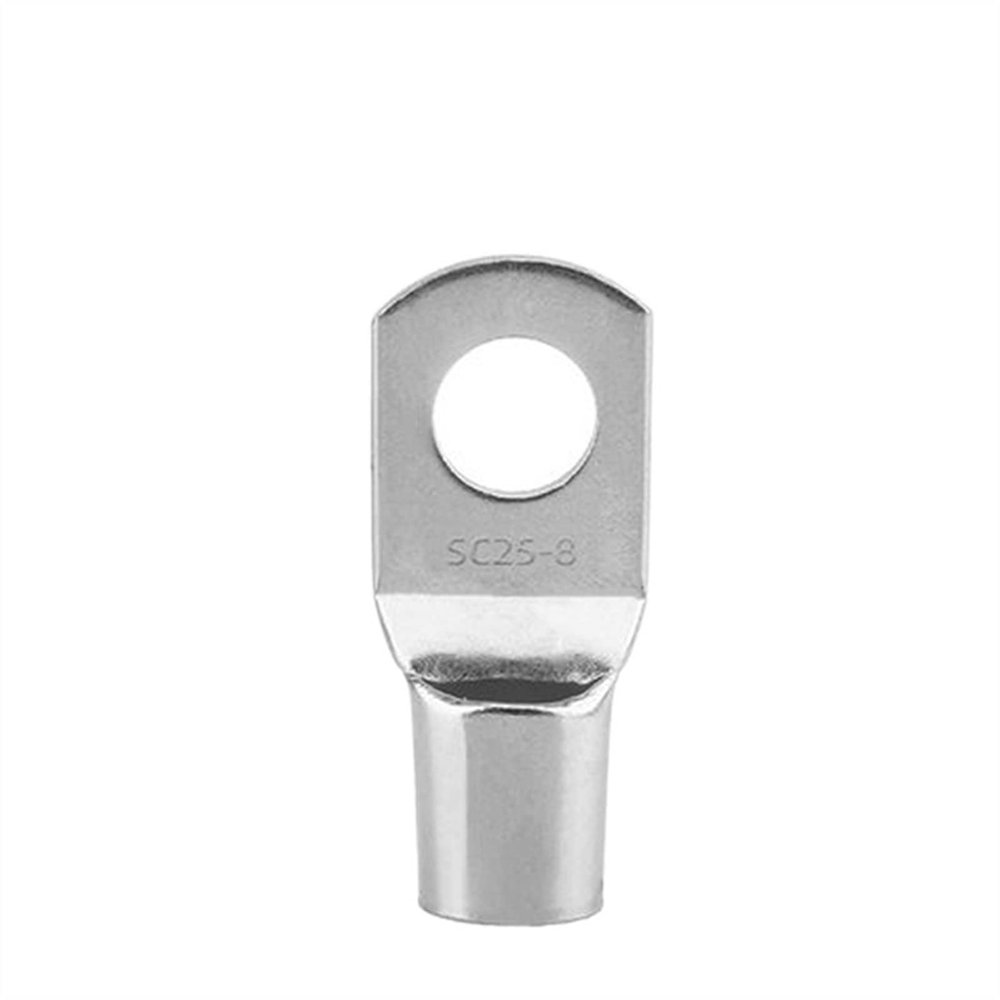 Ring Terminals 20PCS Tinned Copper Lugs Ring Crimp Terminal Wire Welding Cable Connector Suit SC16-6 SC25-8 SC35-8 (Color : SC25-8)