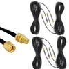33ft WiFi Antenna Extension Cable RG174 RP-SMA Coaxial Cable Low Loss for Wireless LAN Router Bridge External Antenna Equipment 4 Pack view 1
